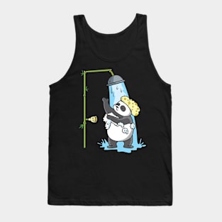 Panda takes a shower Tank Top